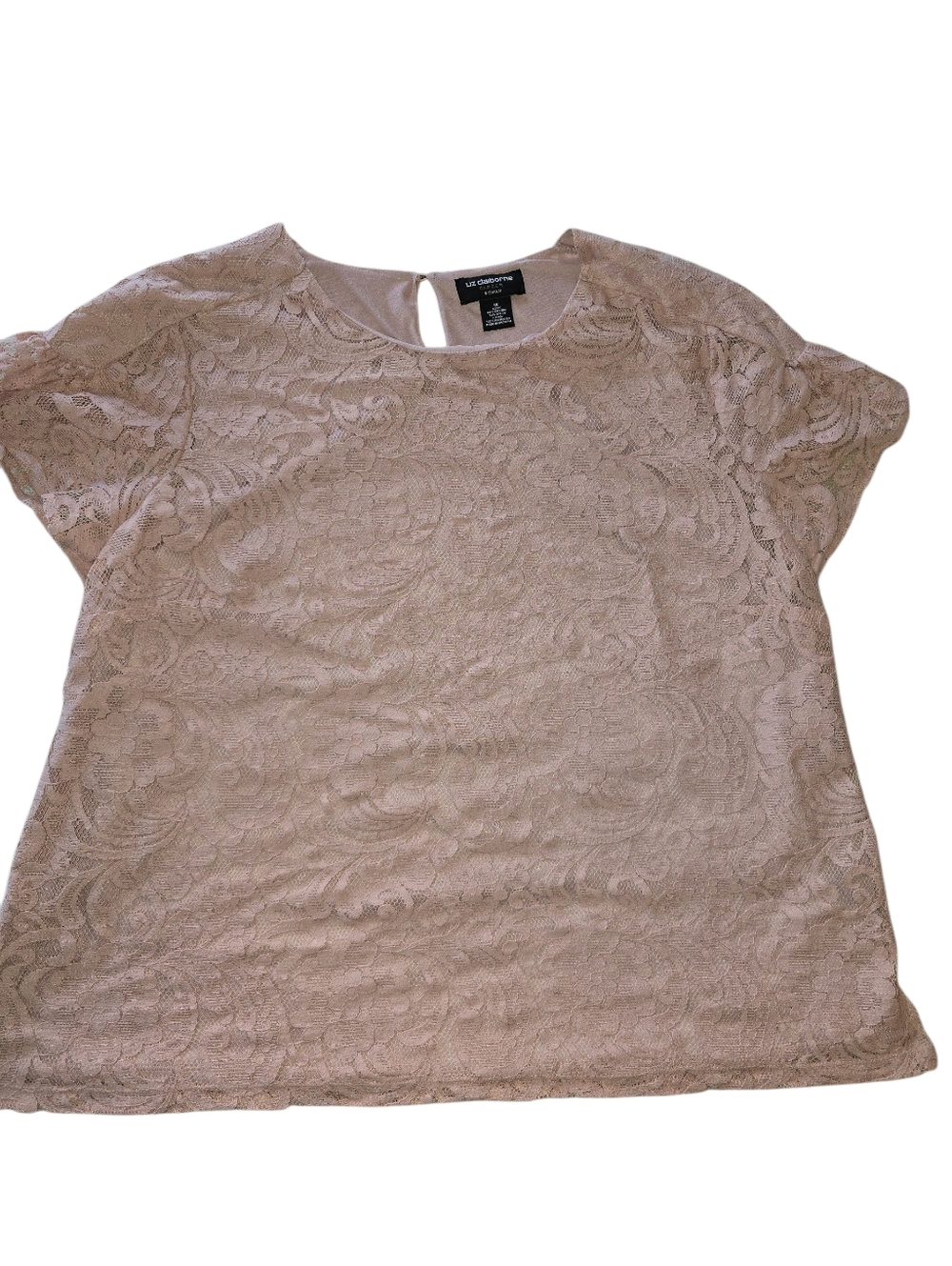 Liz Claiborne Career Woman Lacy Blouse with Lining